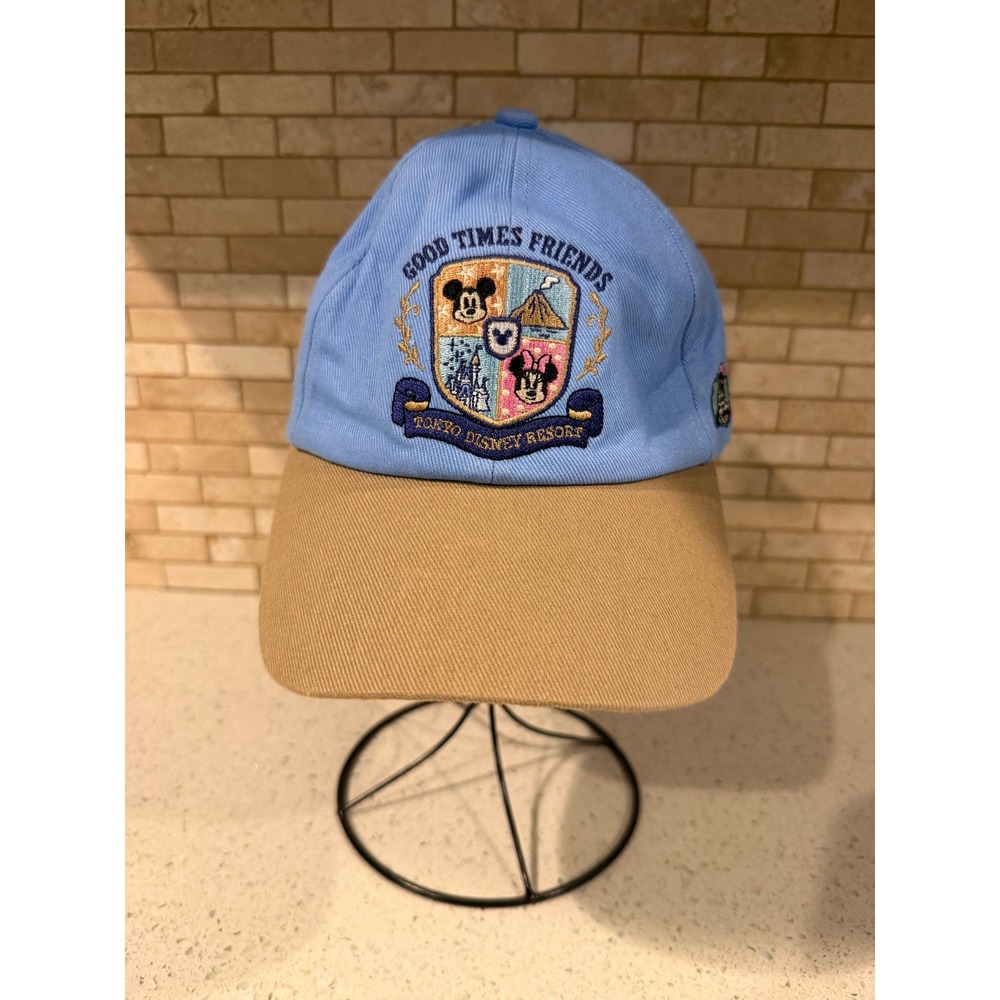 2026 Japan Tokyo Disney Resort Cap Light Blue GOOD TIMES FRIENDS collection